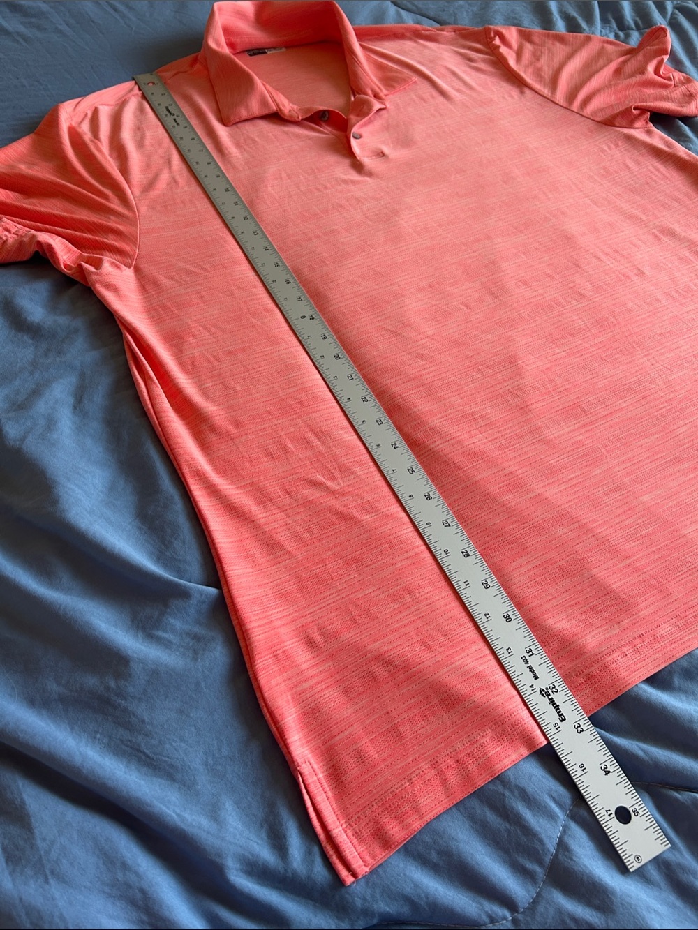 PGA Tour Airflux Men’s Coral Polo Shirt XXL - Picture 5 of 7
